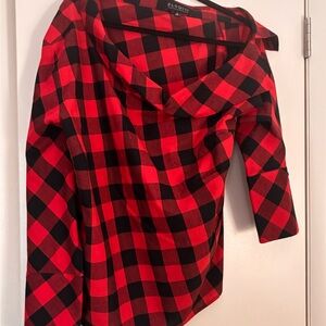 Eloquii Off One Shoulder Long Sleeve Top